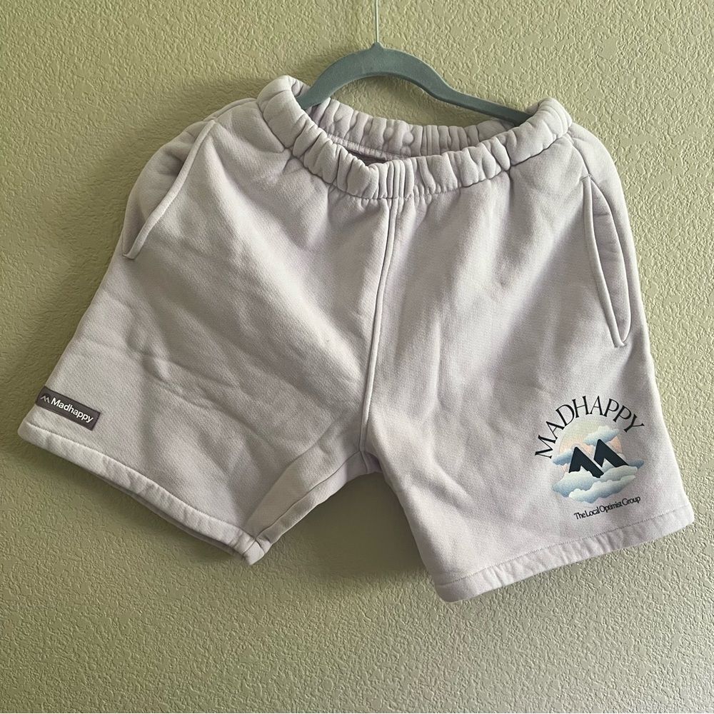Madhappy Summer Outdoors Cotton Fleece Shorts Misty Small NEW